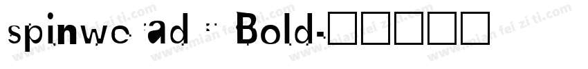 spinweradC Bold字体转换